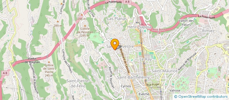 localisation de l'entreprise SOC NOUV ENTRET PREST SERVICES à NICE