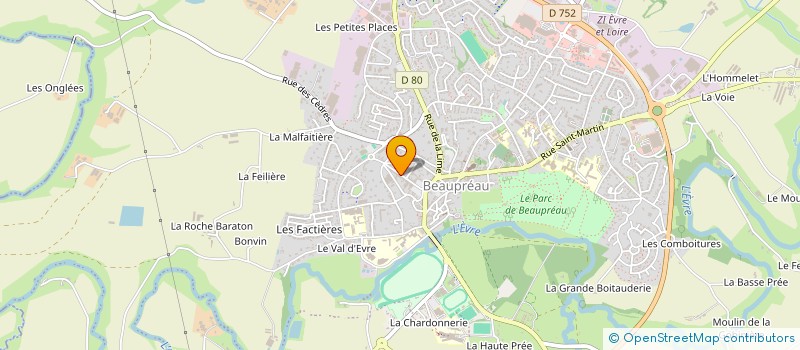 localisation de l'entreprise SOC NOUV EXPL HUMEAU ET FILS à BEAUPREAU-EN-MAUGES