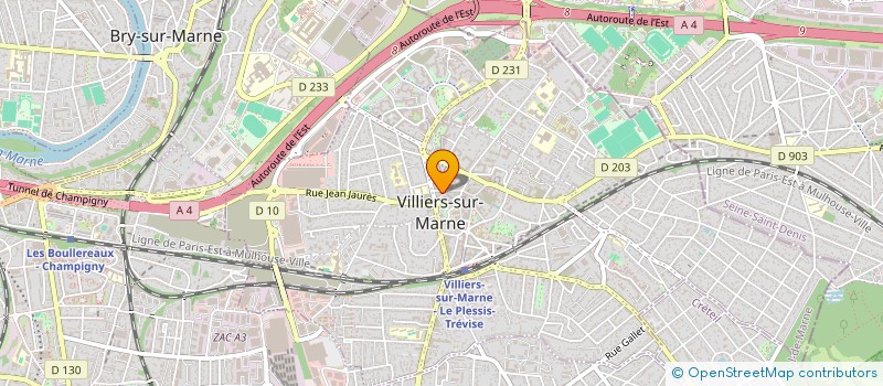 localisation de l'entreprise SOC NOUV EXPL VAL DE MARNE  VILLIERS-SUR-MARNE
