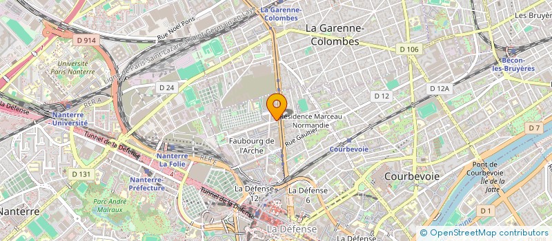 localisation de l'entreprise SOC NOUV EXPLOIT EUROP ECOLE PILOTAGE à COURBEVOIE