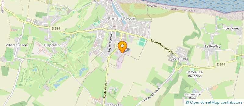 localisation de l'entreprise SOC NOUV LES CHALUTIERS NORMANDS à PORT-EN-BESSIN-HUPPAIN