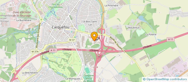 localisation de l'entreprise SOC NOUV MENUISERIE ET CHARPENTE à CARQUEFOU