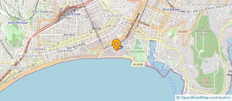 localisation de l'entreprise SOC NOUV PETITES AFFICHES A M à NICE