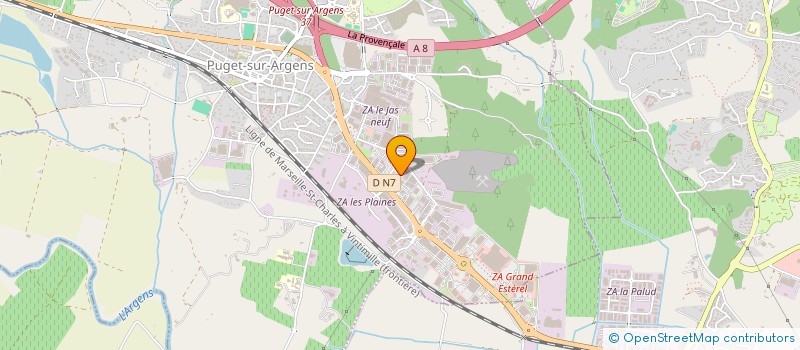 localisation de l'entreprise SOC NOUV POIDS LOURDS COTE D AZUR à PUGET-SUR-ARGENS