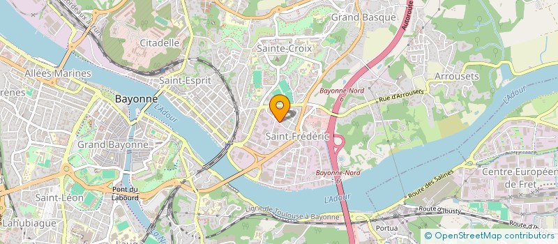 localisation de l'entreprise SOC NOUV PYRENEES LANDES INFORMATIQUE à BAYONNE