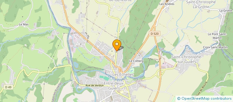 localisation de l'entreprise SOC NOUVEL DU PNEU & SAVOIE DISTRI'PNEUS à LES ECHELLES