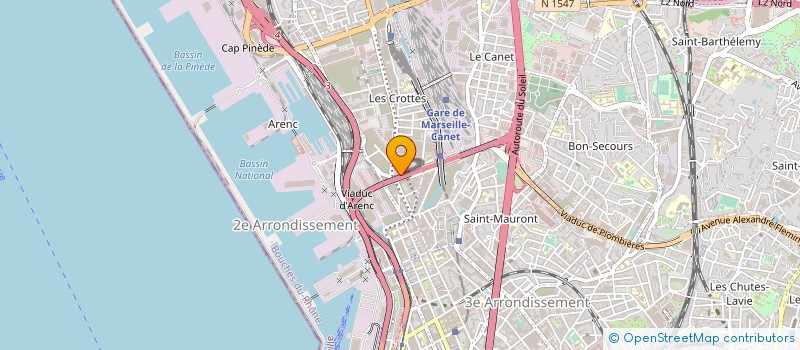 localisation de l'entreprise SOC NOUVELLE 3 H COMMUNICATIONS à MARSEILLE