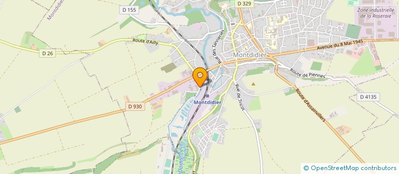 localisation de l'entreprise SOC NOUVELLE ABATTAGE MONTDIDIER à MONTDIDIER