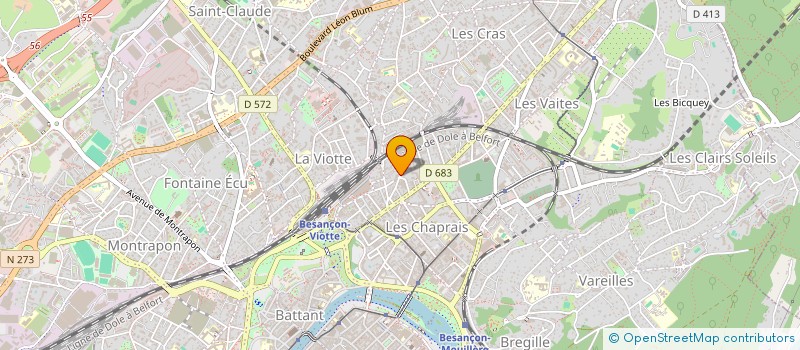 localisation de l'entreprise SOC NOUVELLE ACMEX à BESANCON