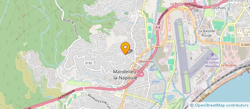 localisation de l'entreprise SOC NOUVELLE AGV à MANDELIEU LA NAPOULE