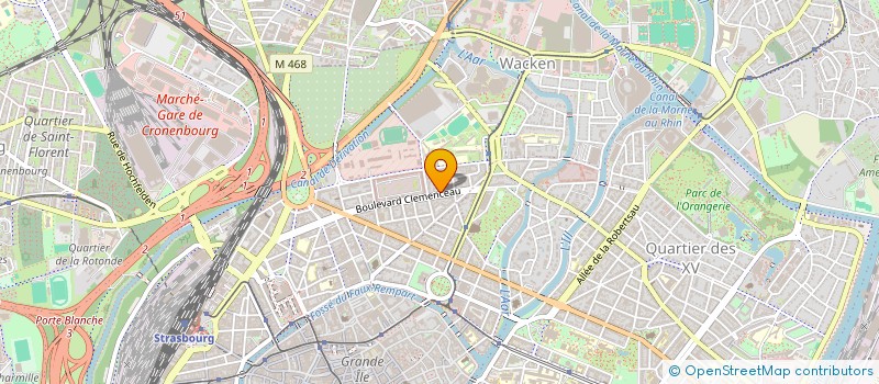 localisation de l'entreprise SOC NOUVELLE AMBULANCES DU RHIN à STRASBOURG