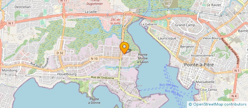 localisation de l'entreprise SOC NOUVELLE ANTILLAISE TRAVAUX GENERAUX à BAIE-MAHAULT