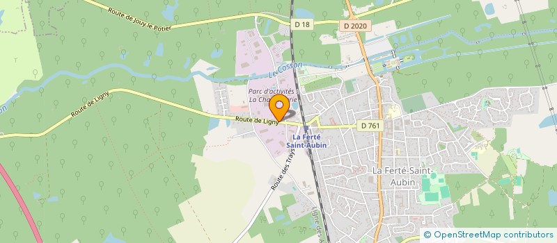 localisation de l'entreprise SOC NOUVELLE ARVERNES GRAPHIQUE à LA FERTE-SAINT-AUBIN