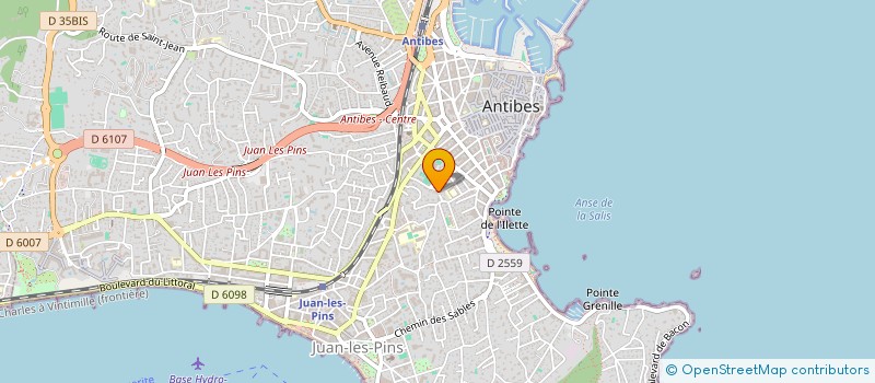 localisation de l'entreprise SOC NOUVELLE BATICHIMIE à ANTIBES