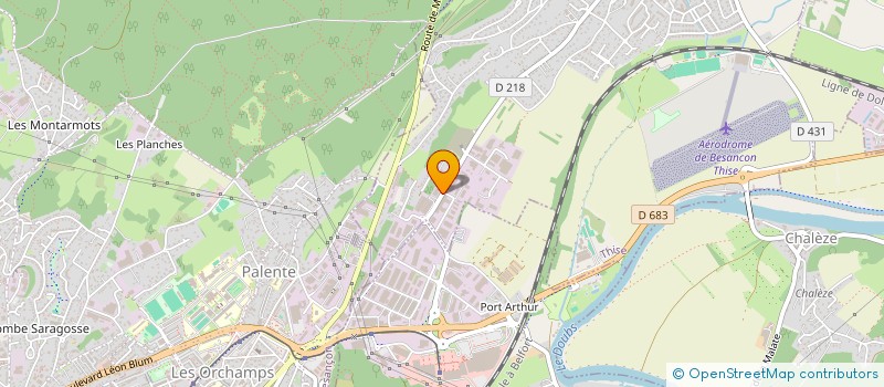 localisation de l'entreprise SOC NOUVELLE BESANCON EXPERTISE à CHALEZEULE