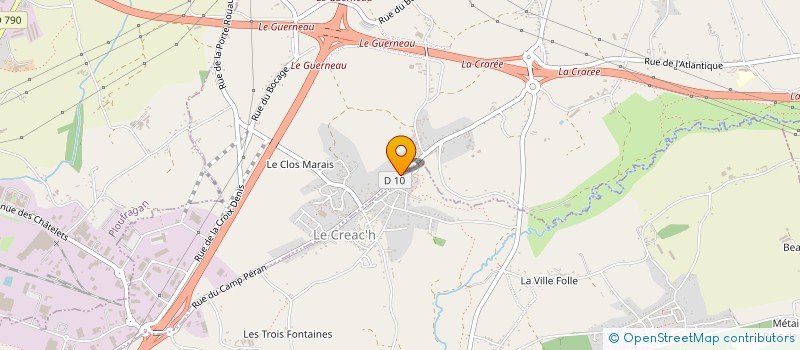 localisation de l'entreprise SOC NOUVELLE BRIOCHINE TRAVAUX LOCATION à TREGUEUX