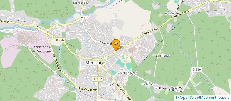 localisation de l'entreprise SOC NOUVELLE CAISSERIE LANDAISE à AUREILHAN