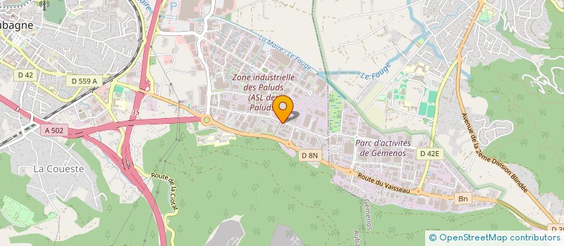 localisation de l'entreprise SOC NOUVELLE CARROSSERIE SARLIER à AUBAGNE