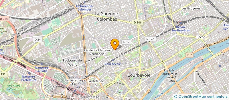 localisation de l'entreprise SOC NOUVELLE CENTRE INTERVENTION RAPIDE à COURBEVOIE