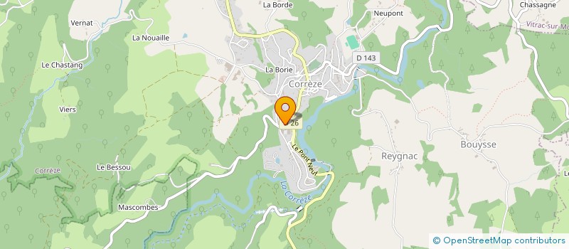 localisation de l'entreprise SOC NOUVELLE CHALETS EUROPA à CORREZE
