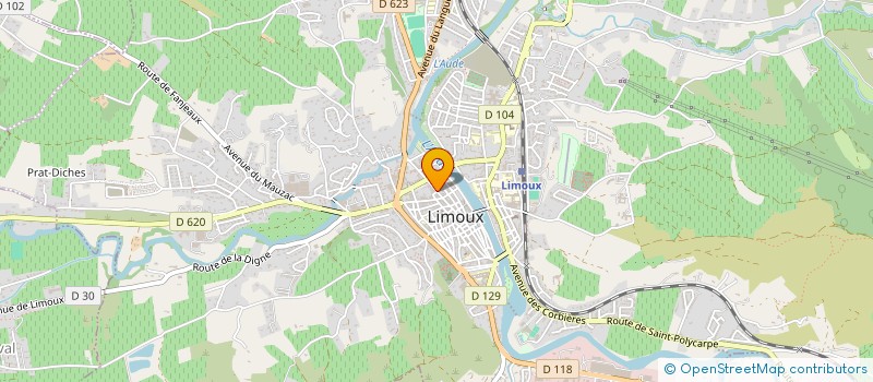localisation de l'entreprise SOC NOUVELLE CLINIQUE SAINT MARTIN à LIMOUX