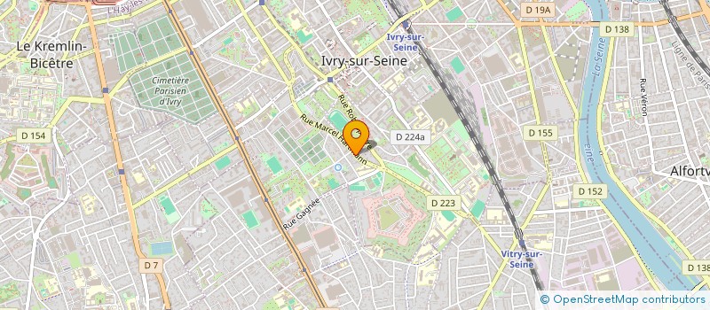 localisation de l'entreprise SOC NOUVELLE CORAZZA  IVRY-SUR-SEINE