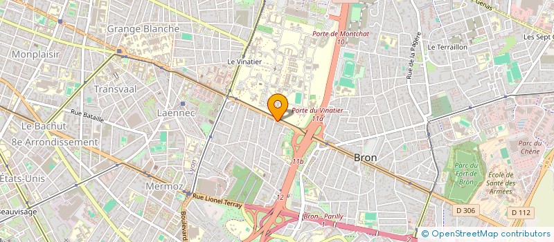 localisation de l'entreprise SOC NOUVELLE COUTURIER  BRON