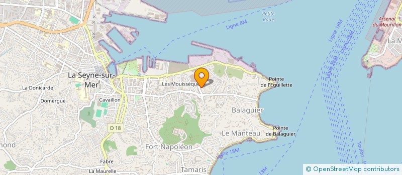 localisation de l'entreprise SOC NOUVELLE D ASSAINISSEMENT  LA SEYNE-SUR-MER