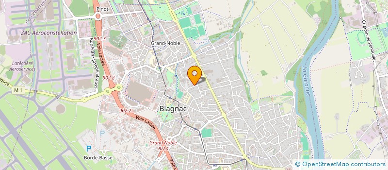 localisation de l'entreprise SOC NOUVELLE D'ENSEIGNES LUMINEUSES  BLAGNAC