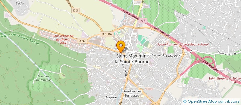 localisation de l'entreprise SOC NOUVELLE D'EXPLOITATION LAMBERTON à SAINT-MAXIMIN-LA-SAINTE-BAUME