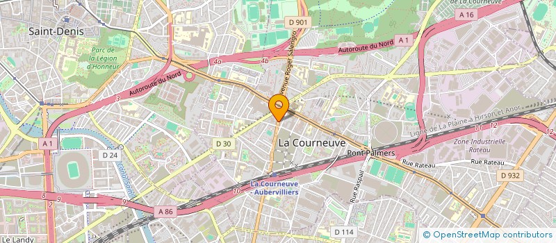 localisation de l'entreprise SOC NOUVELLE DE TRANSPORTEURS ASSOCIES à LA COURNEUVE