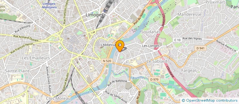 localisation de l'entreprise SOC NOUVELLE DE TRAVAUX PUBLIC à LIMOGES