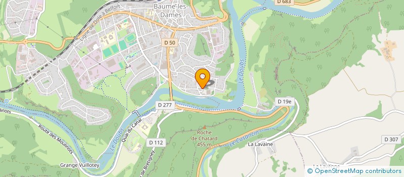 localisation de l'entreprise SOC NOUVELLE DE TRAVAUX PUBLICS à BAUME-LES-DAMES