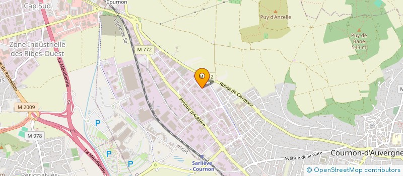 localisation de l'entreprise SOC NOUVELLE DERIGON MECANIQUE PASSERAT  COURNON-D'AUVERGNE