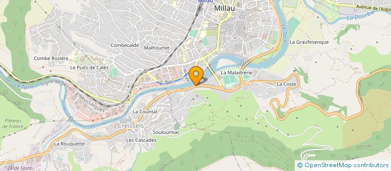 localisation de l'entreprise SOC NOUVELLE DERUY DERMIL à MILLAU