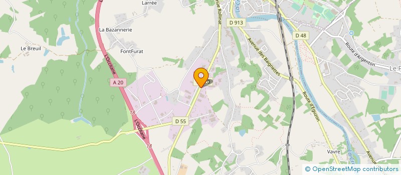 localisation de l'entreprise SOC NOUVELLE DES ETABLISSEMENTS CENTRALU à ARGENTON-SUR-CREUSE