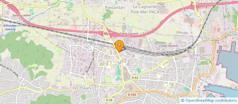 localisation de l'entreprise SOC NOUVELLE DES ETS GUIGGI  LA SEYNE SUR MER