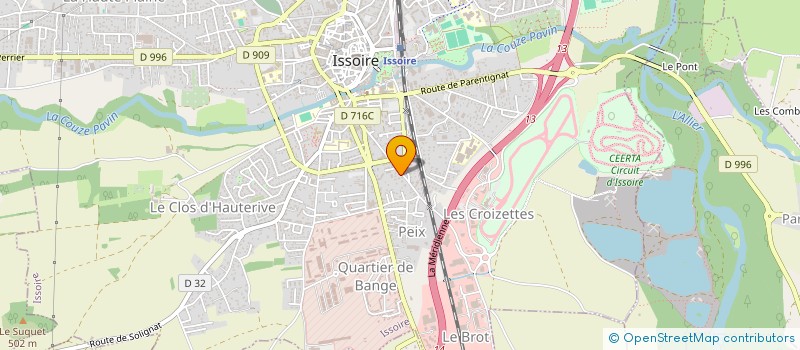 localisation de l'entreprise SOC NOUVELLE DES ETS ROCHIAS à LE BROC