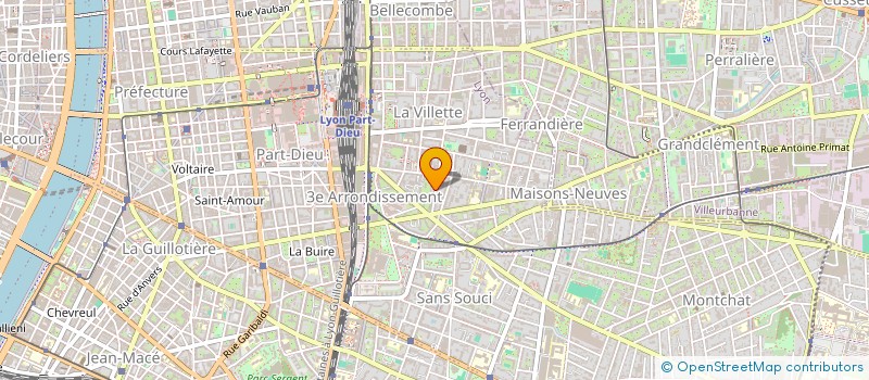 localisation de l'entreprise SOC NOUVELLE DES MENUISERIES DESSANE  LYON