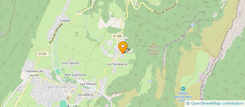 localisation de l'entreprise SOC NOUVELLE DOMAINE DE LA CHENEVARIE  LANS-EN-VERCORS