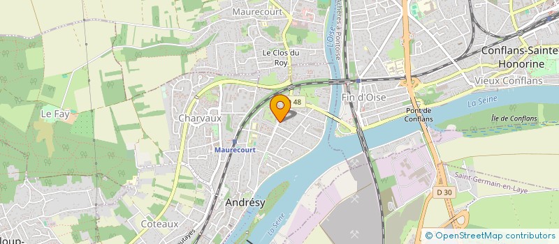 localisation de l'entreprise SOC NOUVELLE DU GARAGE D'ANDRESY à ANDRESY