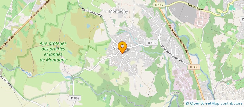 localisation de l'entreprise SOC NOUVELLE DURELAIS DE MONTAGNY  MONTAGNY