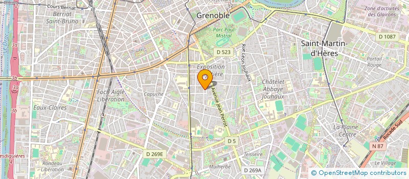 localisation de l'entreprise SOC NOUVELLE ETS GRUNBERGER  GRENOBLE