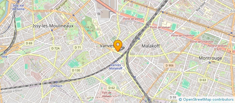 localisation de l'entreprise SOC NOUVELLE ETS VANVES OFFSET GRAPHIC à VANVES