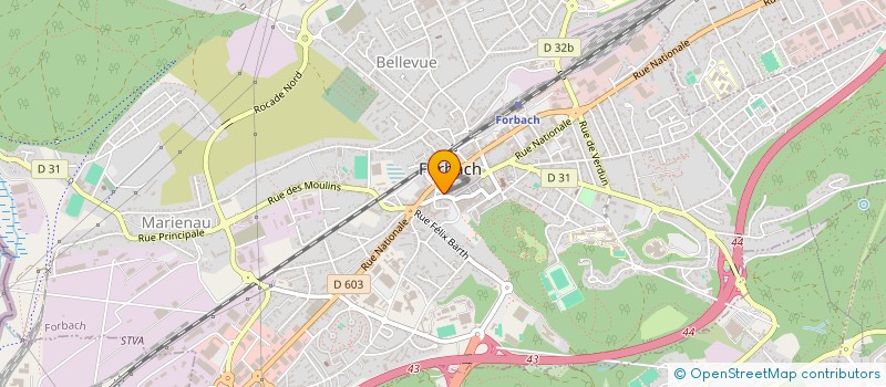 localisation de l'entreprise SOC NOUVELLE EURO INDUSTRIELLE à FORBACH