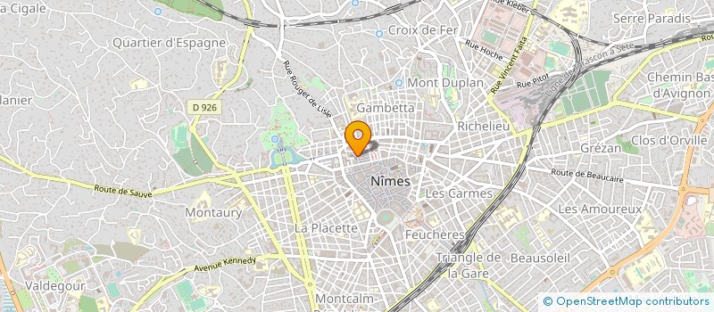 localisation de l'entreprise SOC NOUVELLE EXPLOIT JARDINS DU COUVENT  NIMES