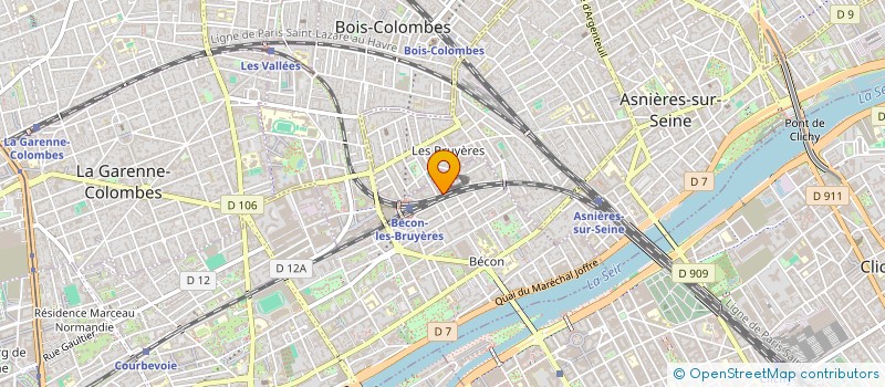 localisation de l'entreprise SOC NOUVELLE EXPLOITATION CHAUFFAGE à COURBEVOIE