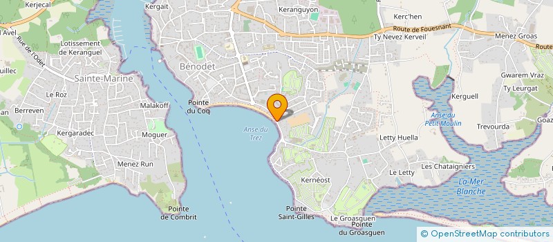 localisation de l'entreprise SOC NOUVELLE EXPLOITATION THERMES à BENODET