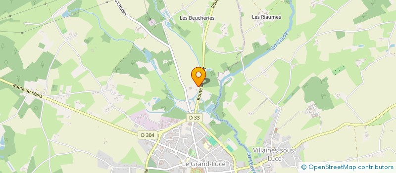 localisation de l'entreprise SOC NOUVELLE FAVRE INDUSTRIES à LE GRAND-LUCE