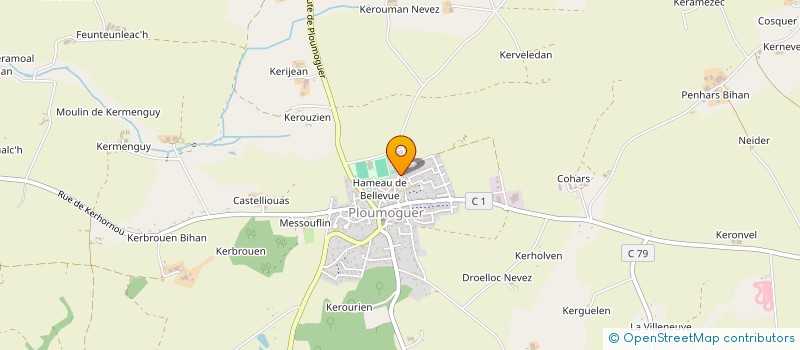 localisation de l'entreprise SOC  NOUVELLE FRANCIS LE HIR  PLOUMOGUER